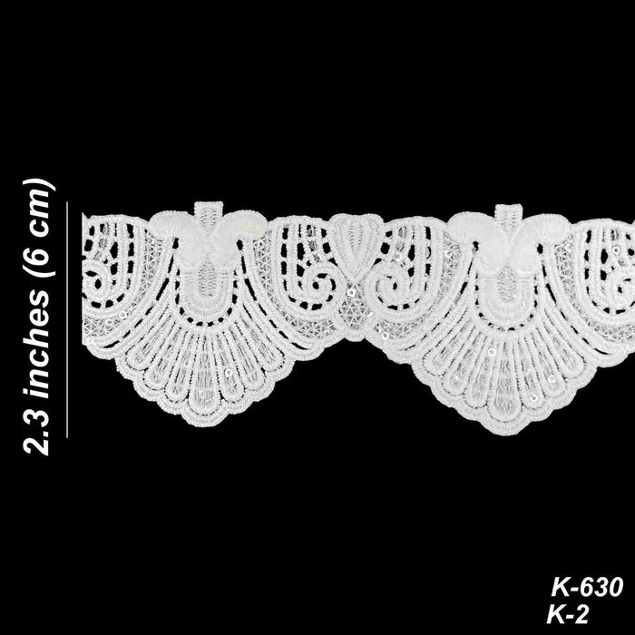 Fan Pattern Guipure Lace SKU-K-2/630