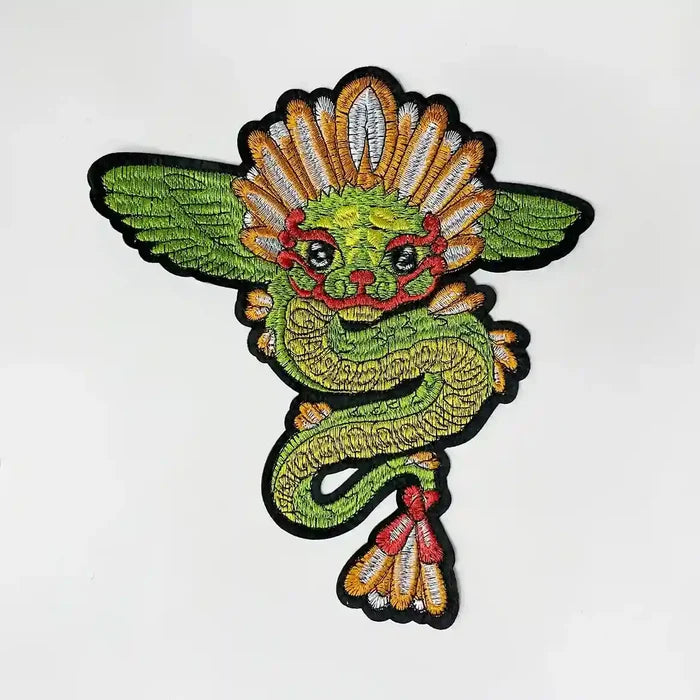 Feathered Dragon Motif Hot-Fix Patch
