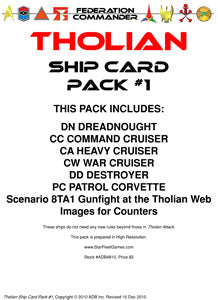 Federation Commander: Tholian Ship Card Pack #1