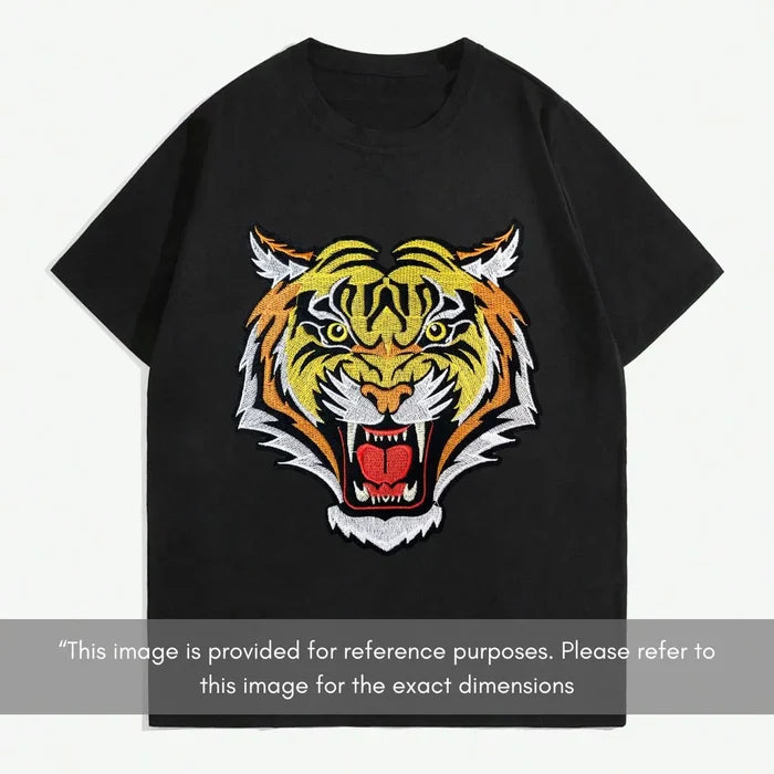 Fierce Roaring Tiger Head Embroidery Patch | SKU_P-1