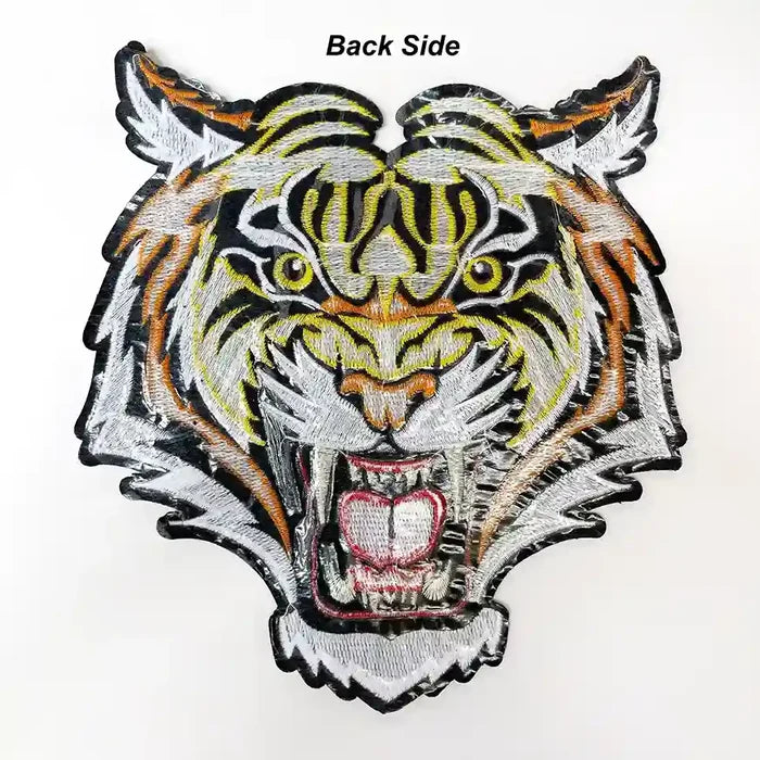 Fierce Roaring Tiger Head Embroidery Patch | SKU_P-1