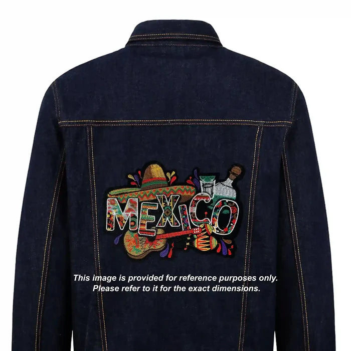 Fiesta Typography Mexico Hot Fix Patch