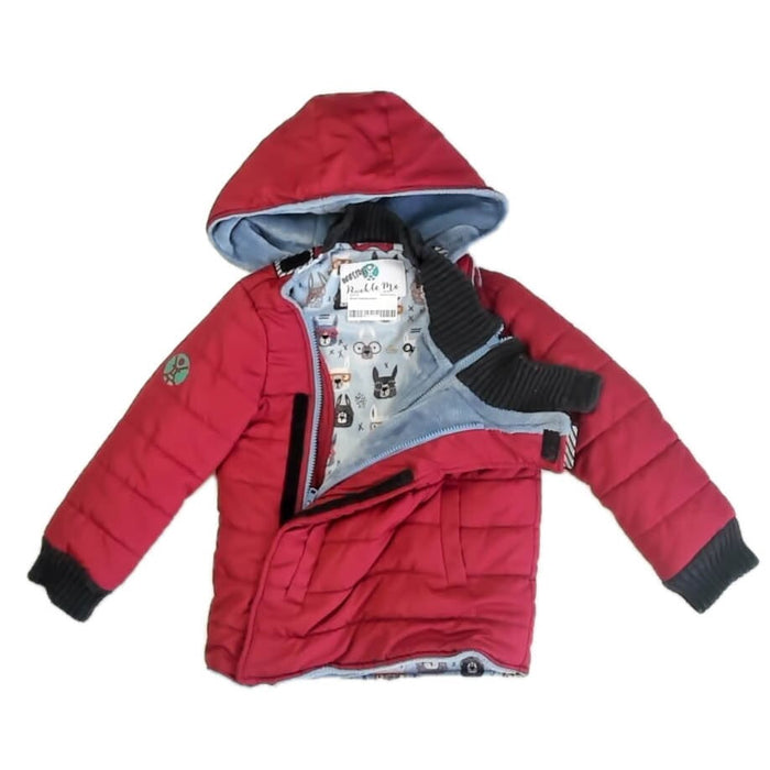 Final Sale Pre-Owned Car Seat Coat Maroon Toastiest Maroon Toastiest