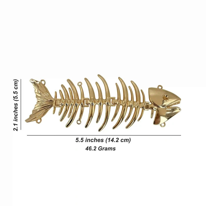 Fish Skeleton Sew Brooch