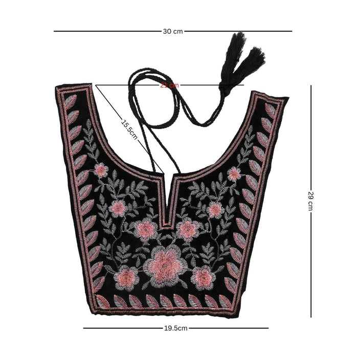 Sizes Premium floral and leafy style ethnic neckline showcasing artistic craftsmanship Ani Accessories