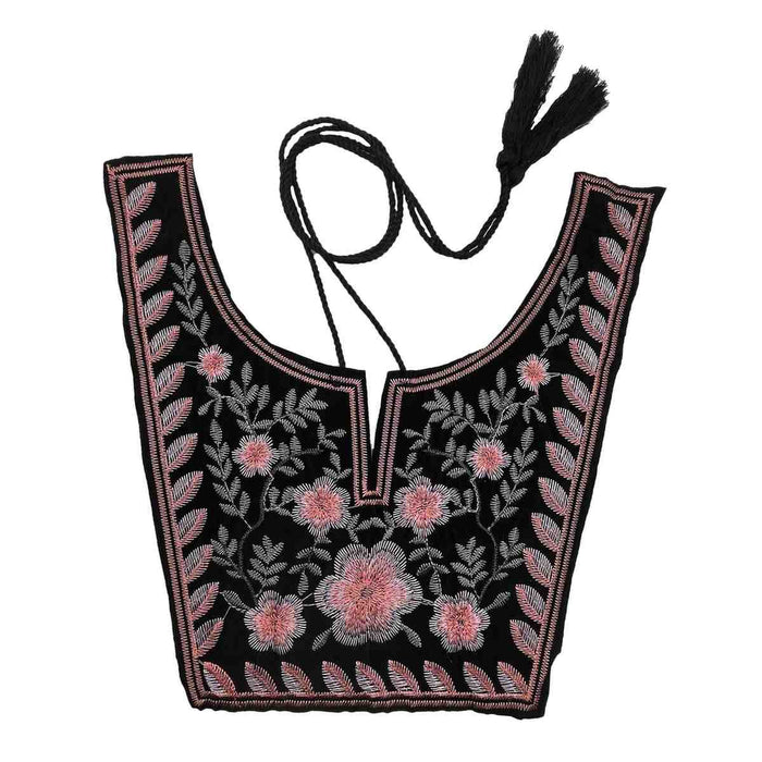 Decorative floral and leafy style ethnic neckline ideal for kurtis and blouses Ani Accessories