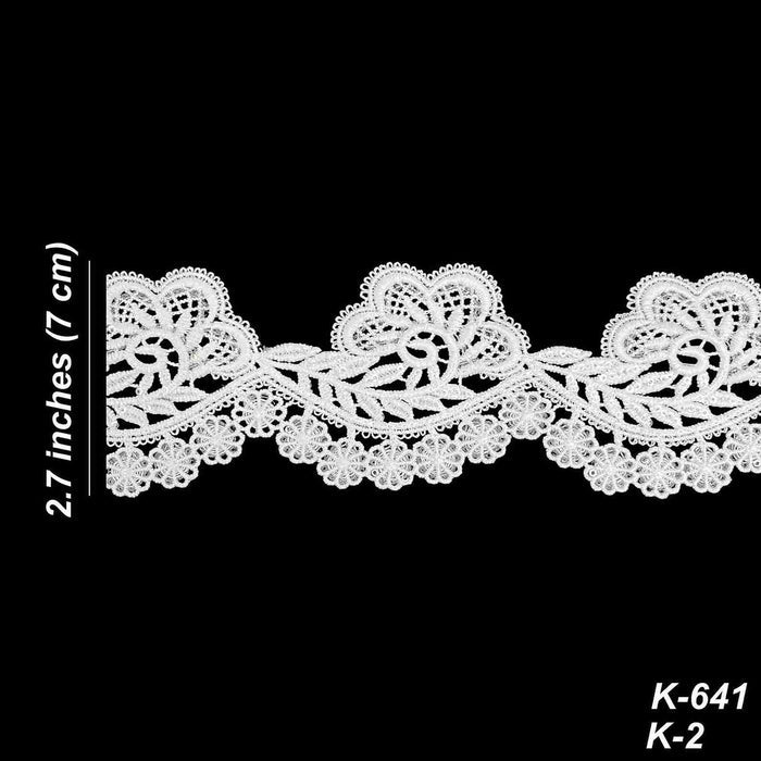 Floral Bloom Border Lace | SKU-K2/641