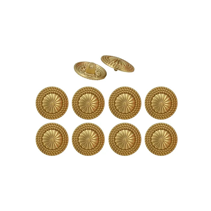 Floral Center Metal Buttons | 15mm(24L), 19mm(30L) & 23mm(36L)