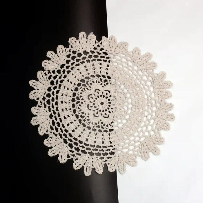 Floral Crochet Cotton Sew Patch