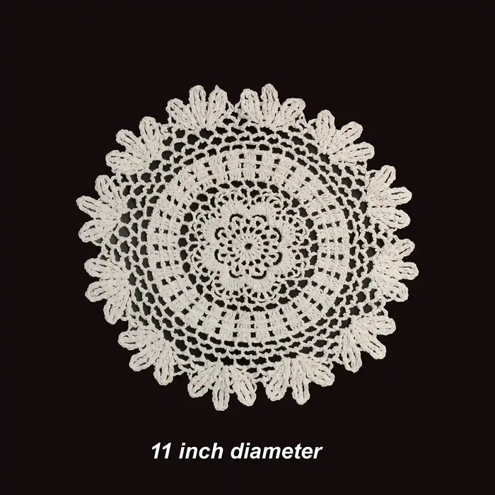Floral Crochet Cotton Sew Patch