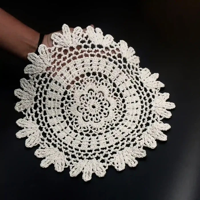 Floral Crochet Cotton Sew Patch