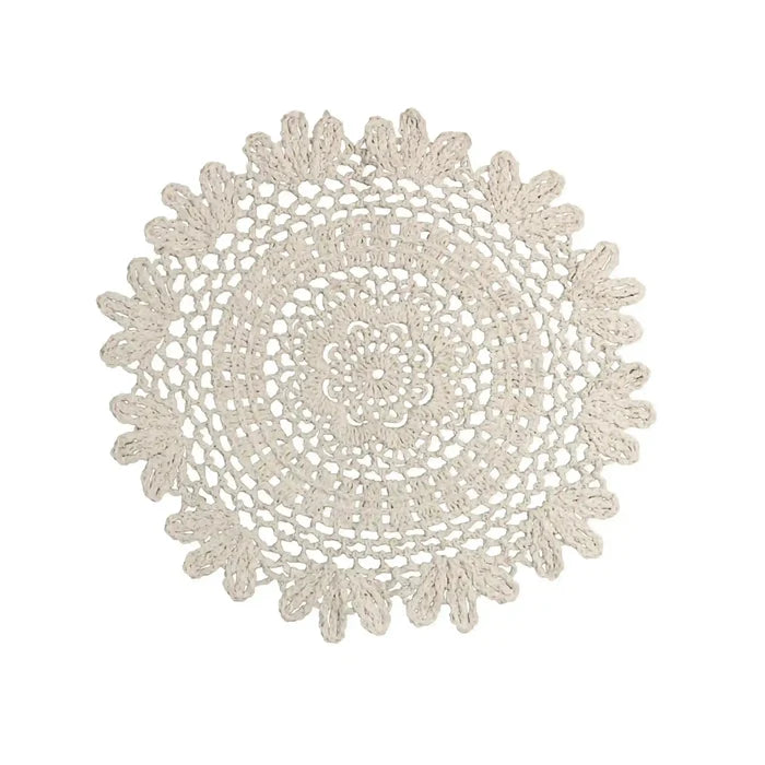 Floral Crochet Cotton Sew Patch