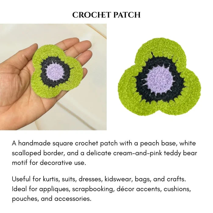 Floral Crochet Patch | 2pc