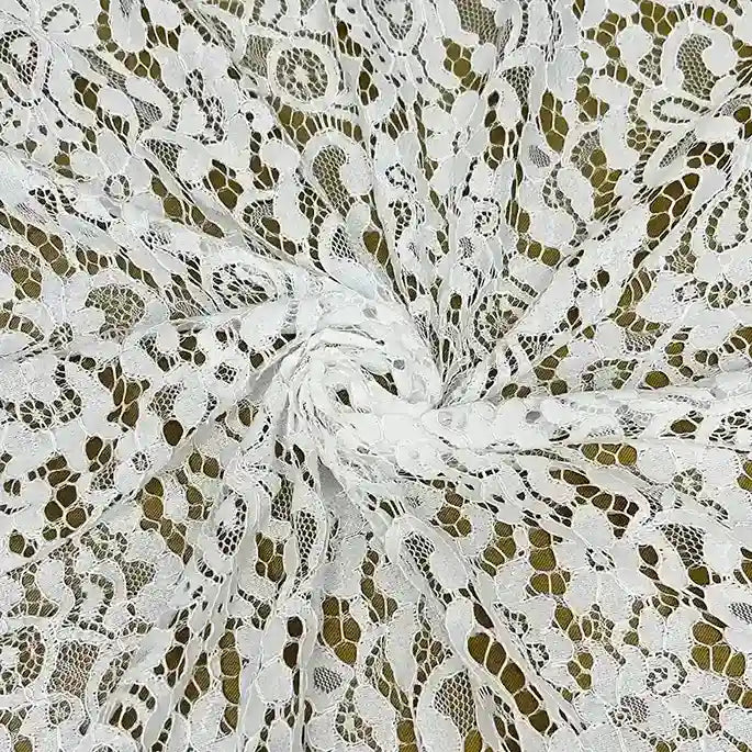 Floral Design Dyeable French Fabric | 3 Meters