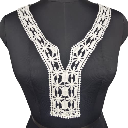 Floral embroidered ethnic neckline by Ani Accessories with elegant detailing for kurtis, suits and dresses