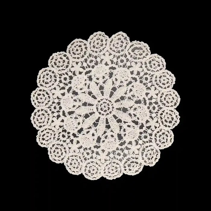 Floral Lace Appliqué Crochet Cotton Sew Patch