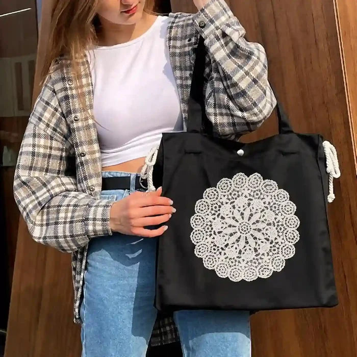 Floral Lace Appliqué Crochet Cotton Sew Patch