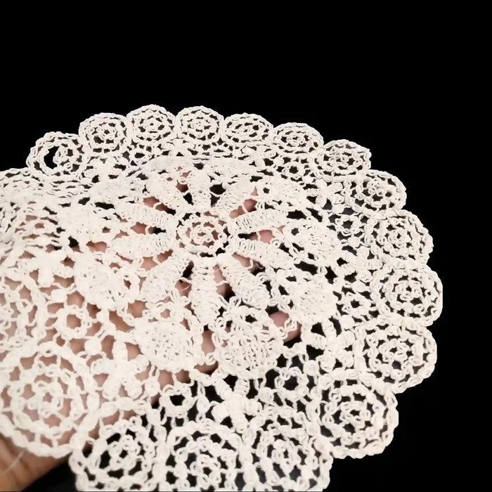 Floral Lace Appliqué Crochet Cotton Sew Patch