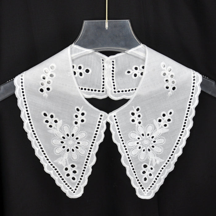 Floral Leaf Style Peter Pan Collar