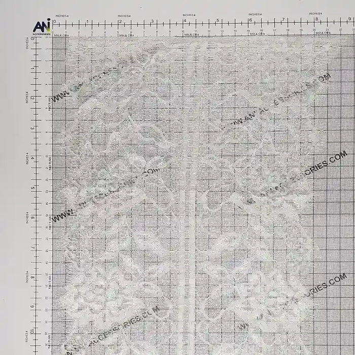 Lace Floral Motif Eyelash Lace Trim for Sewing & Fashion | Ani Accessories on a grid background