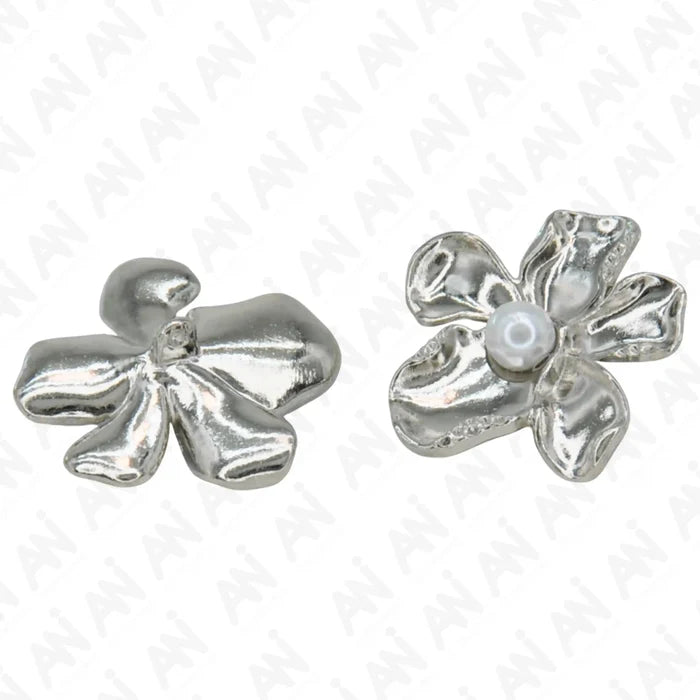 Floral Pearl Metal Buttons | 20mm(32L), 25mm(40L) & 35mm(54L)