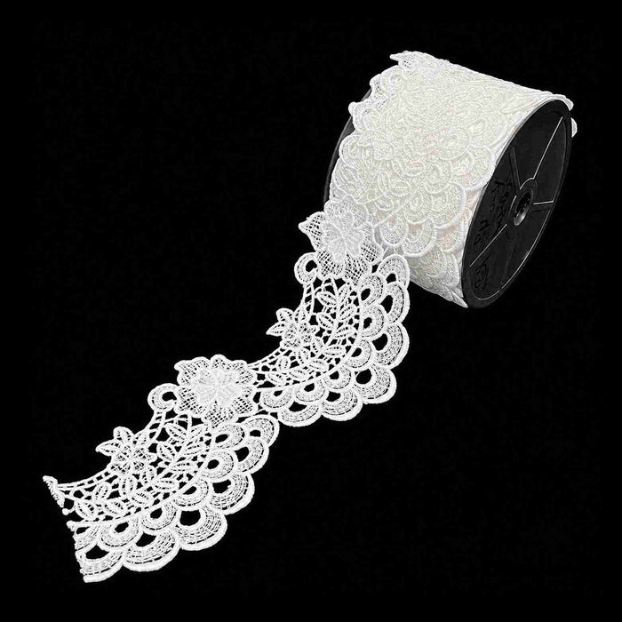 Floral Scalloped Border Cutwork Lace | SKU-k-2/642