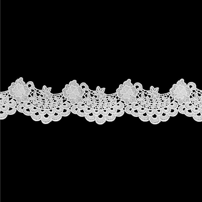 Floral Scalloped Border Cutwork Lace | SKU-k-2/642