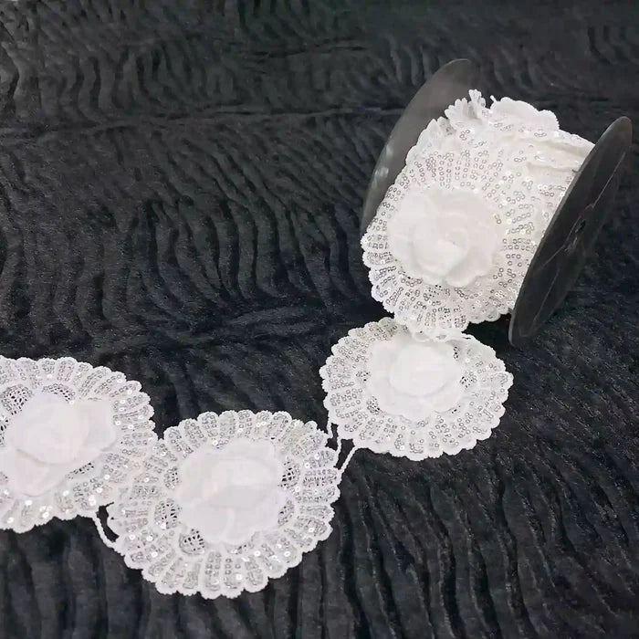 Floral Sequins Lace | 2 Meter