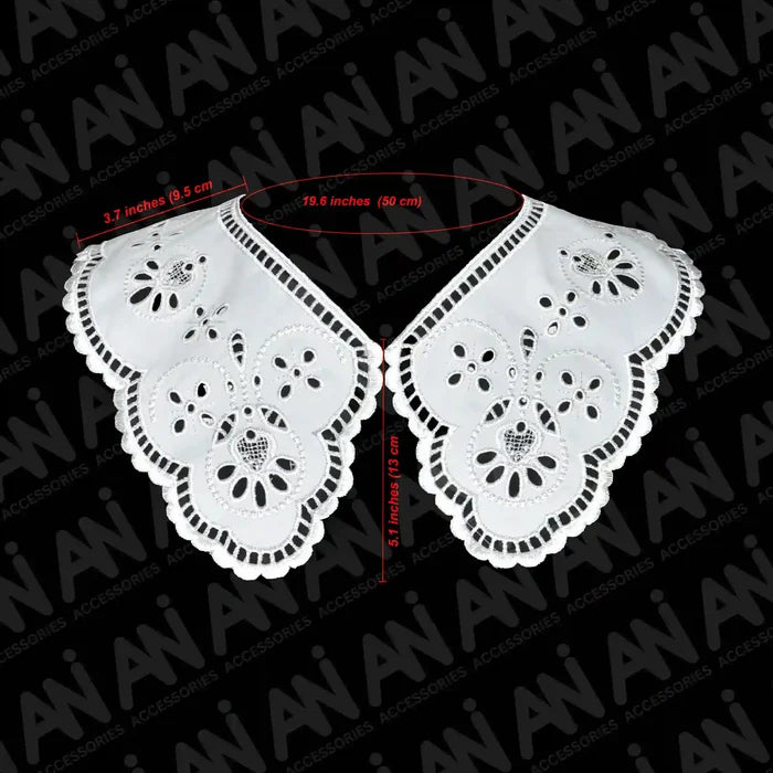 Ani Accessories Floral Style Cutwork Neck Collar crafted for refined ethnic and modern outfit enhancement