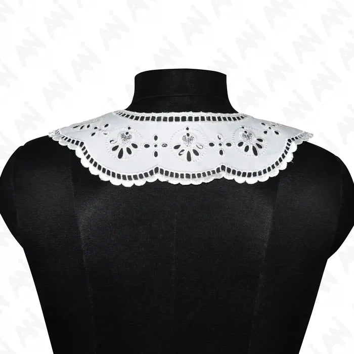 Premium Floral Style Cutwork Neck Collar by Ani Accessories offering graceful neckline detail for women apparel