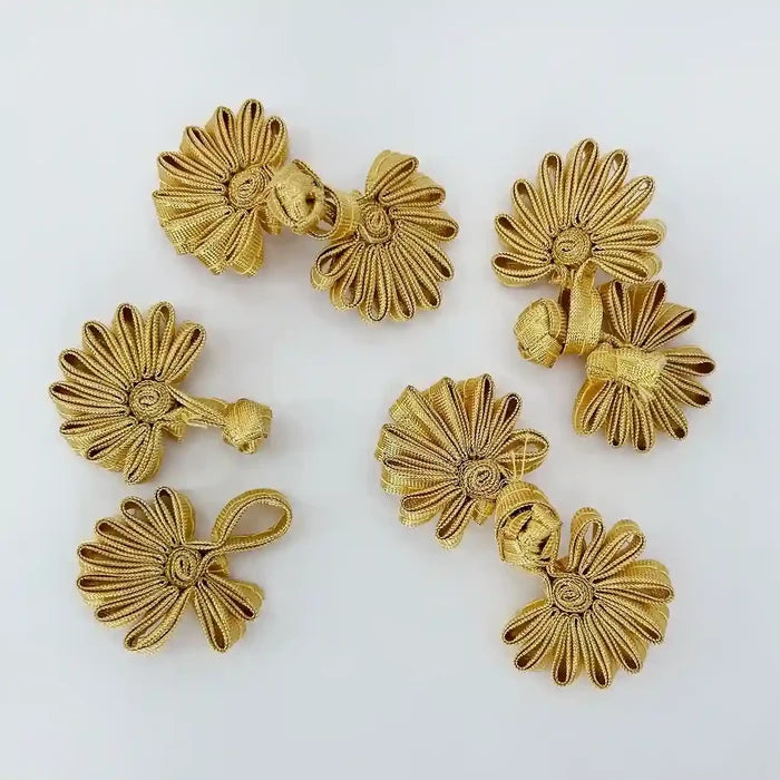 Floral Style Frog Closure Buttons