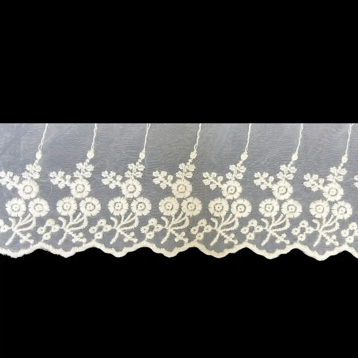 Floral Vine Organza Lace | 2 Meters | SKU-CE-6