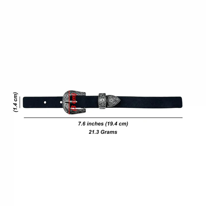 Floral Western-style buckle set
