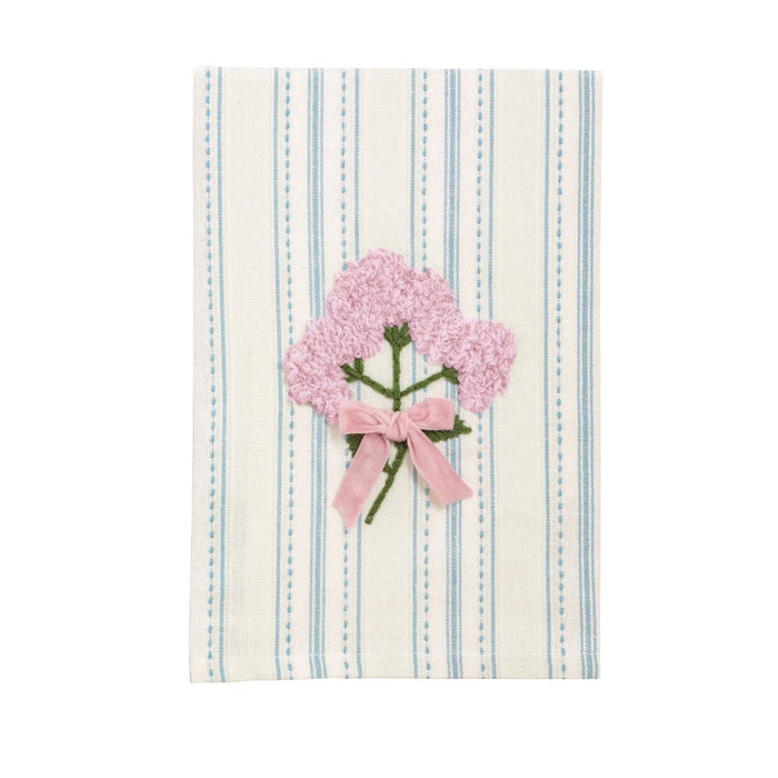Flower Embroidery Towel - Madison's Niche