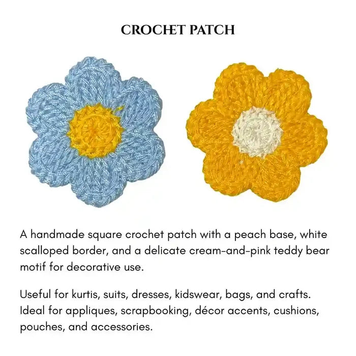 Flower Style Crochet Patch