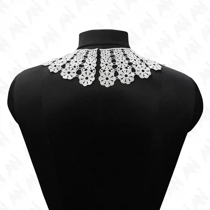 Ani Accessories flowing floral lace neck collar big and small style, small for kids party outfits