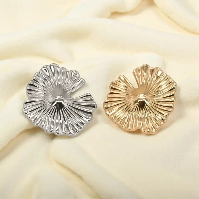 Fluted Shell Metal Buttons | 35mm(55L)