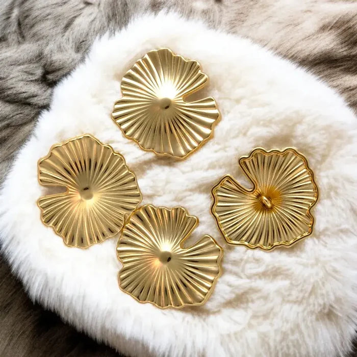 Fluted Shell Metal Buttons | 35mm(55L)