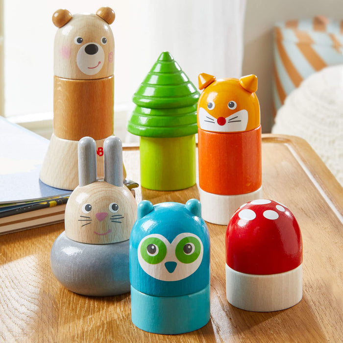 Forest Animals Wooden Stacking Toy - Babies in Bloom