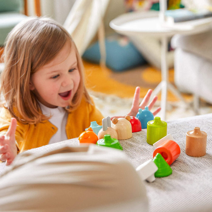Forest Animals Wooden Stacking Toy - Babies in Bloom