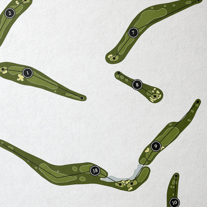 Forest Highlands Golf Club - Canyon Course | Golf Course Map | Close Up