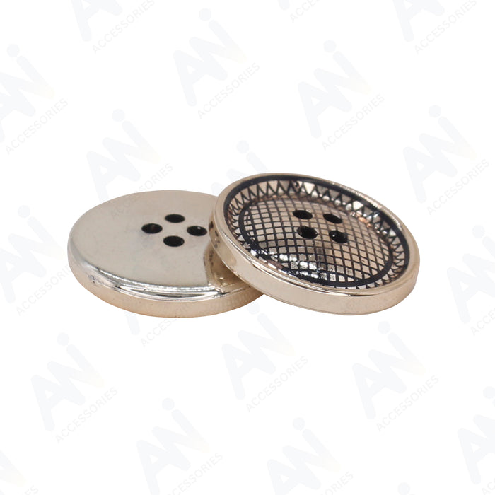 Four Hole Shiny ABS Plastic Buttons | 25.5mm(40L)