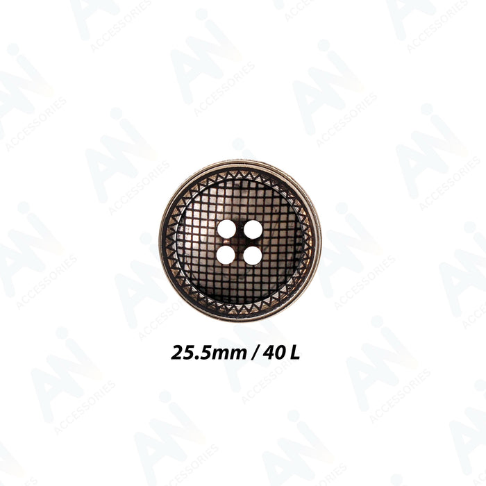 Four Hole Shiny ABS Plastic Buttons | 25.5mm(40L)