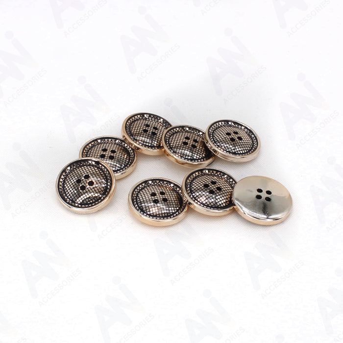 Four Hole Shiny ABS Plastic Buttons | 25.5mm(40L)