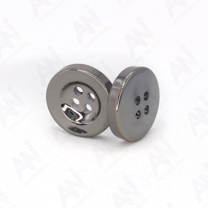 Four Hole Silver ABS Plastic Buttons | 25.5mm (40L)