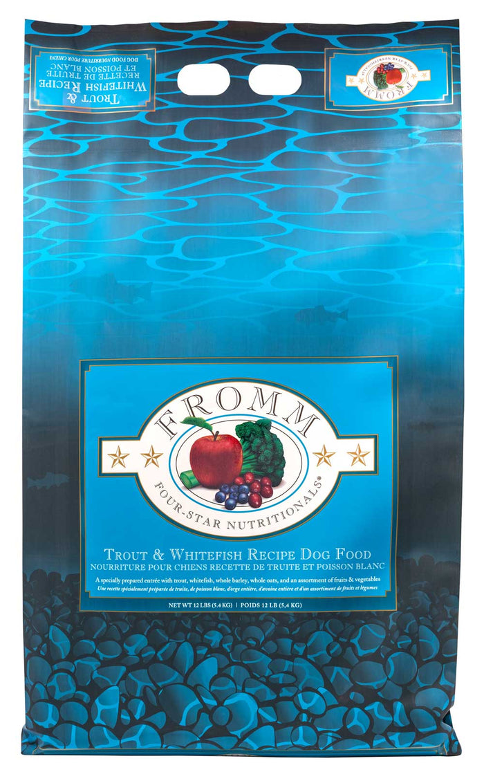 FROMM DOG FOUR STAR Dry Dog Food TROUT WHITEFISH 12LB - Dog.Dog.Cat.