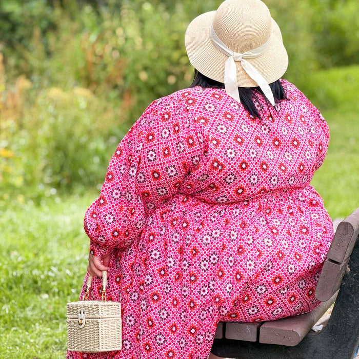 Gabriela Cotton Maxi Dress - Pink Pearl