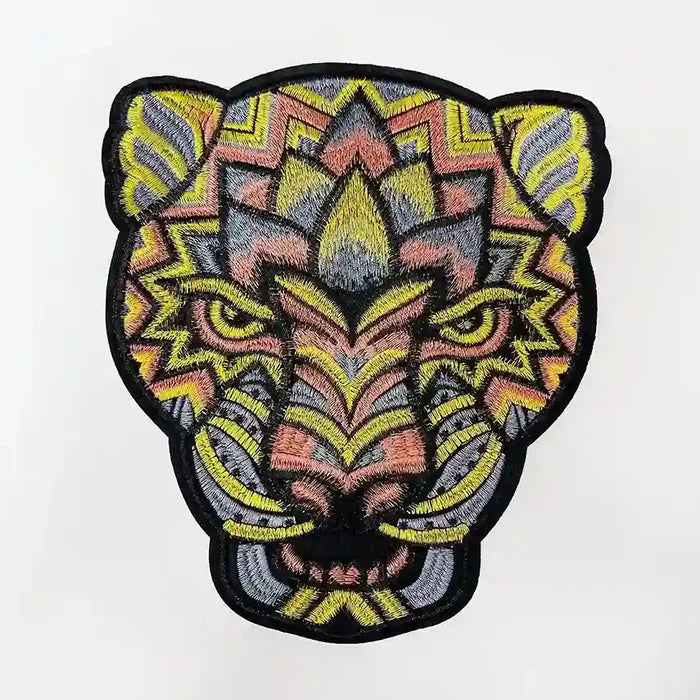 Geometric Jaguar Spirit Patch