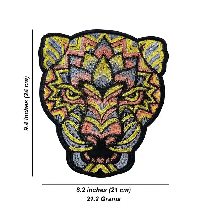 Geometric Jaguar Spirit Patch
