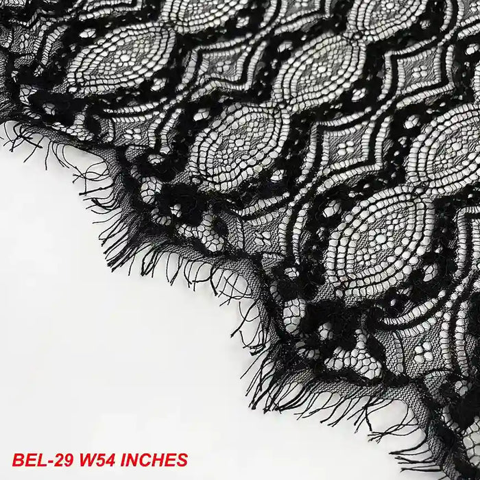 French fabric geometric wave mesh design 54 inch width by Ani Accessories for stylish dresses and couture